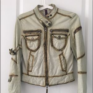 NEW LABEL leather jacket size XS